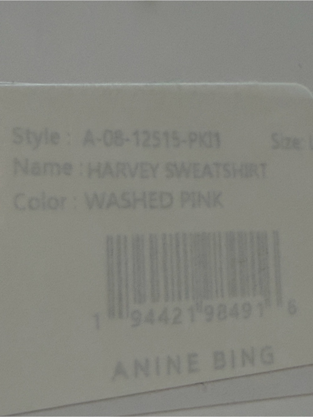 NWT Anine Bing Harvey Hooded Sweatshirt in Washed Pink - Size Large - Picture 6 of 7